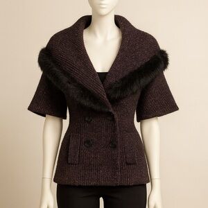 Randolph Duke The Look
Sweater With Faux Fur Size XS